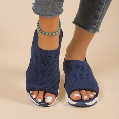 Women's Knitted Cut-out Sandals