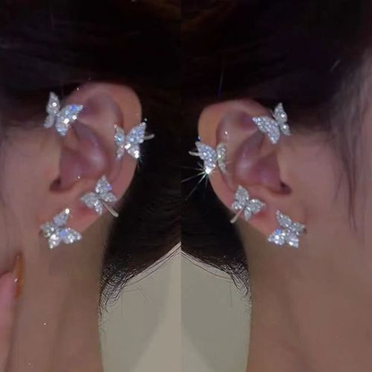 Butterfly Cuff Clip Earrings