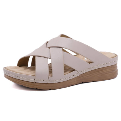 Women's Cross Massage Wedge Sandals