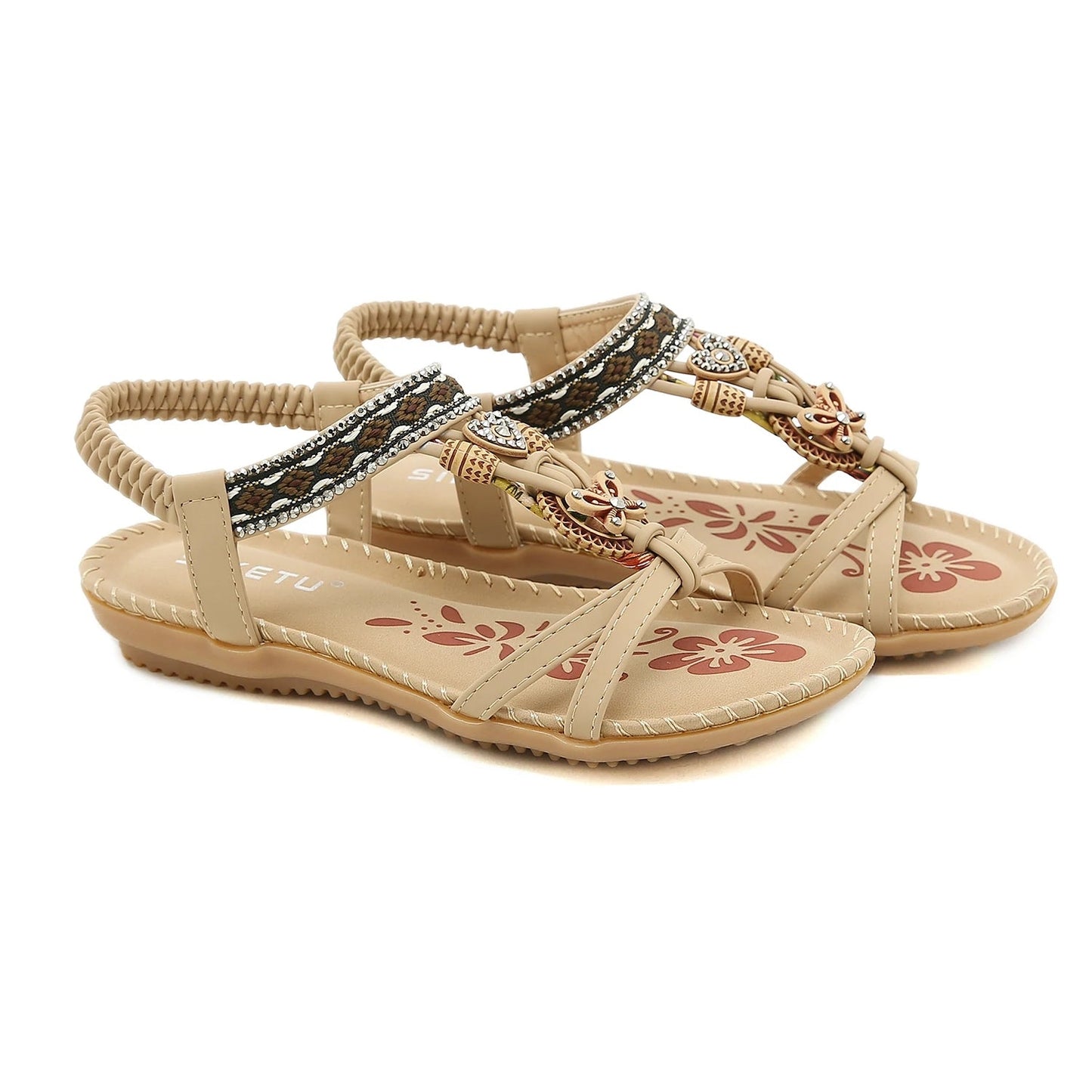 Women's Boho Beaded Vintage Sandals