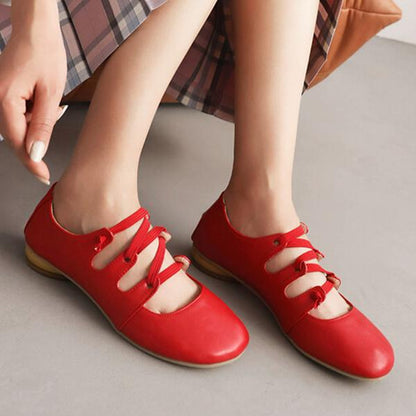Women's Elastic Band Round Toe Block Heel Mary Jane Shoes 39825645C