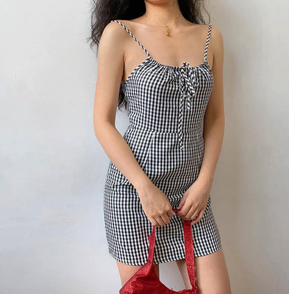 Versailles Gingham Mini Dress