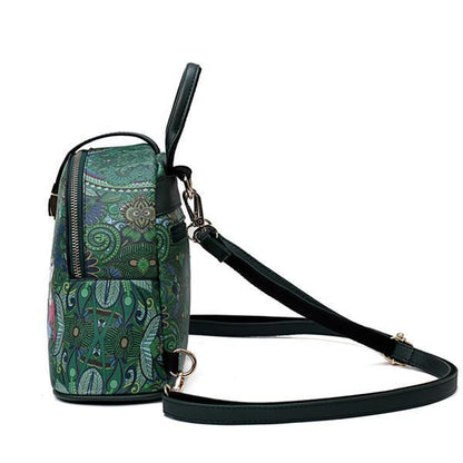 Bohemian Series Casual Multi-functional Backpack Crossbody Bag