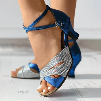 Women's Elegant Mid Heel Soft Dancing Shoes 41850620C