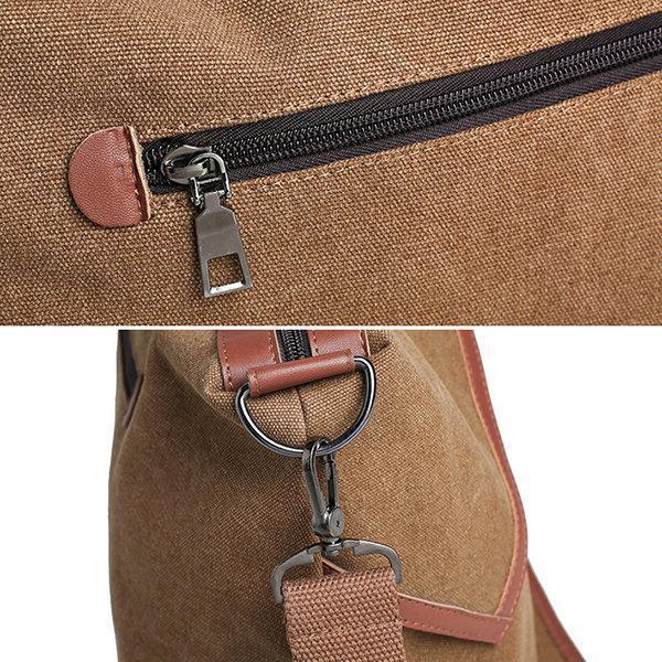 Canvas Large Capacity tote bag Patchwork Leisure Crossbody Bag