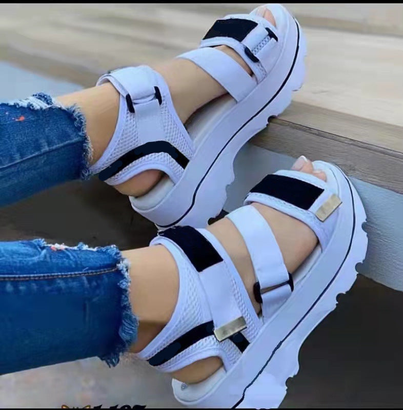 Women Wedge Magic Tape Sandals