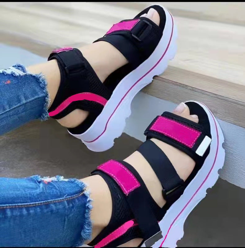 Women Wedge Magic Tape Sandals