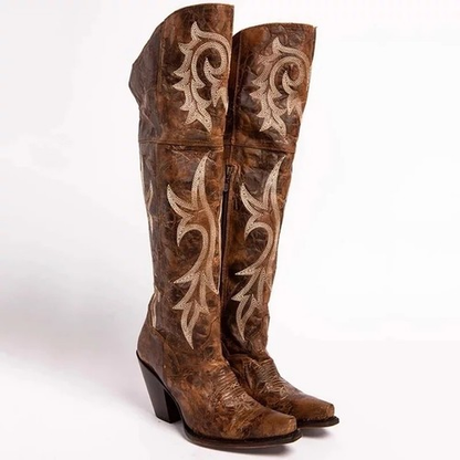 Vintage Embroidered  Boots