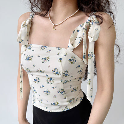 Vintage Bouquet Ribbon Camisole