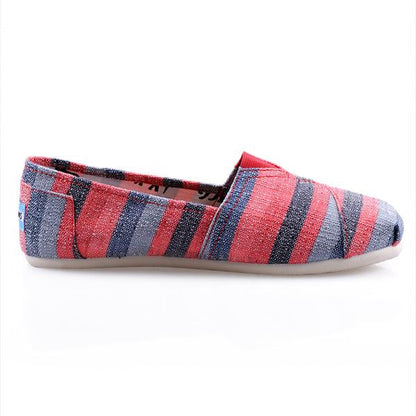 Women's Fashion Print Casual Flat Canvas Shoes 85696254S
