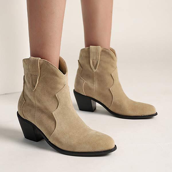 Women's Fashion High Heel Suede Over-the-Knee Boots with Low Shaft 02439629C