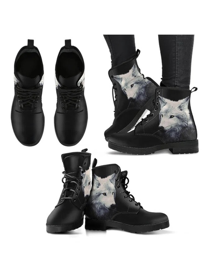 Casual Personality Wolf Martin Boots