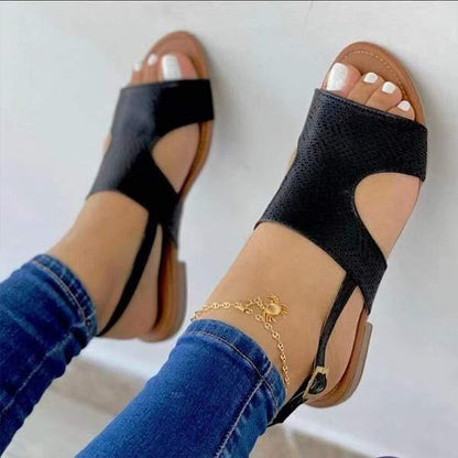 Women's Flat Fish Mouth Roman Sandals 49335202C