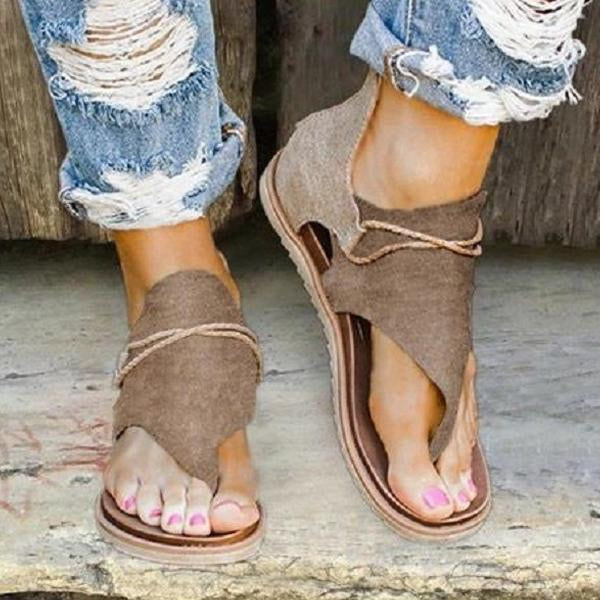 Women's Floral Flat Beach Flip Sandals 01862936C