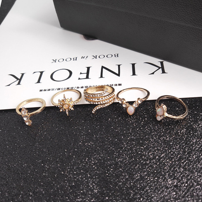 Bohemian Vintage 17PCS Ring Set