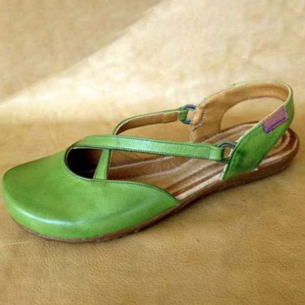 Women's Flat Cross Casual Sandals 56319582C