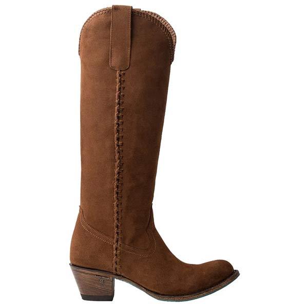 Women's Mid-Heel Round Toe Western Cowboy Boots 82688201C