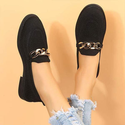 Women'S Flyknit Pump Chain Flats 54921441C