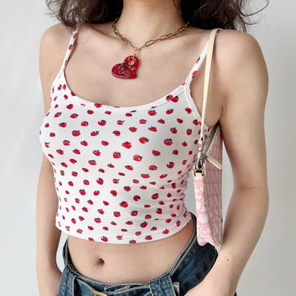 Strawberry Bite Crop Camisole