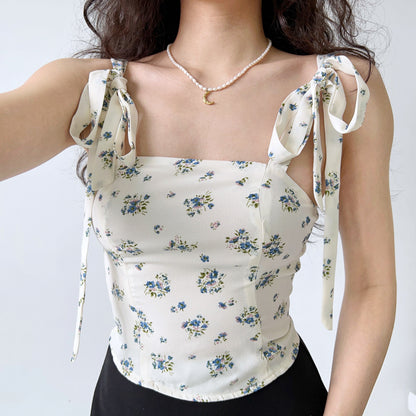 Vintage Bouquet Ribbon Camisole