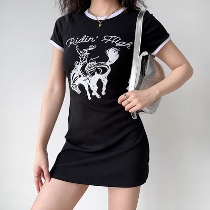 Ridin' High T-Shirt Dress ~ HANDMADE