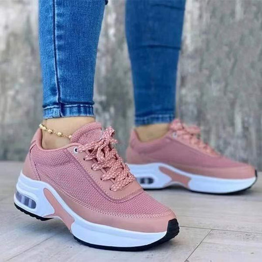 Women'S Platform Casual Lace Up Sneakers 64130402C