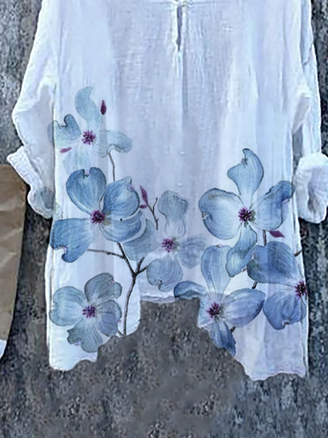 Casual Womens Vintage Floral Tops