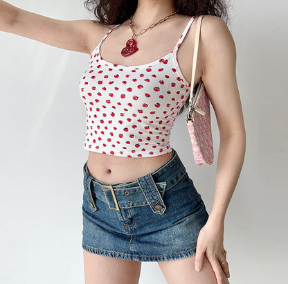 Strawberry Bite Crop Camisole