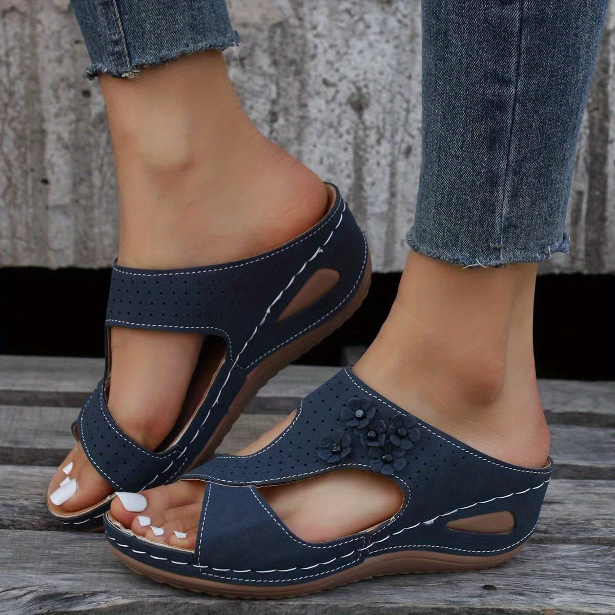 Women's Wedge Slide Sandals