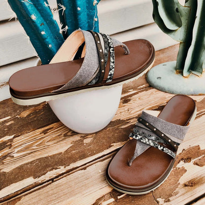 ?LAST DAY 70% OFF?2022Women Dressy Summer Flat Sandals