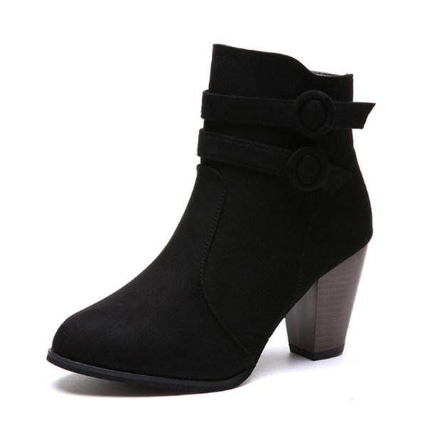 Women'S Chunky High Heel Ankle Boots 44008298