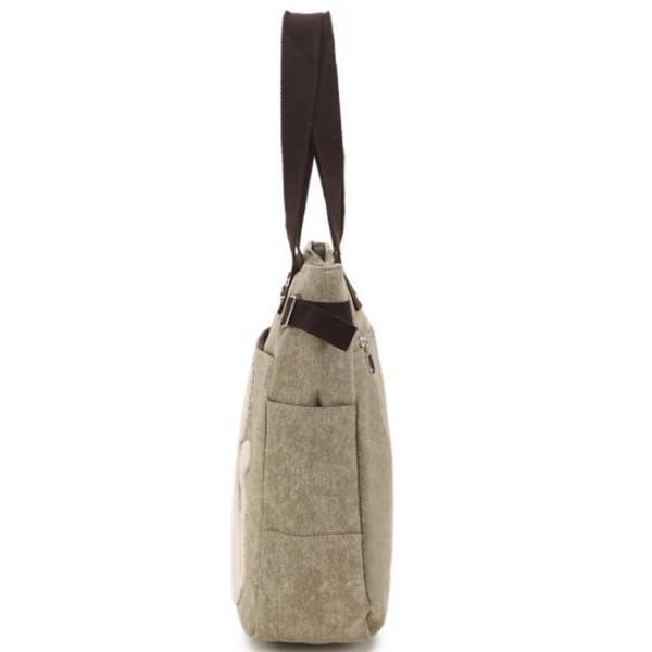 Casual Cute Cat Large Capacity Canvas Handbag Shoulder Bag