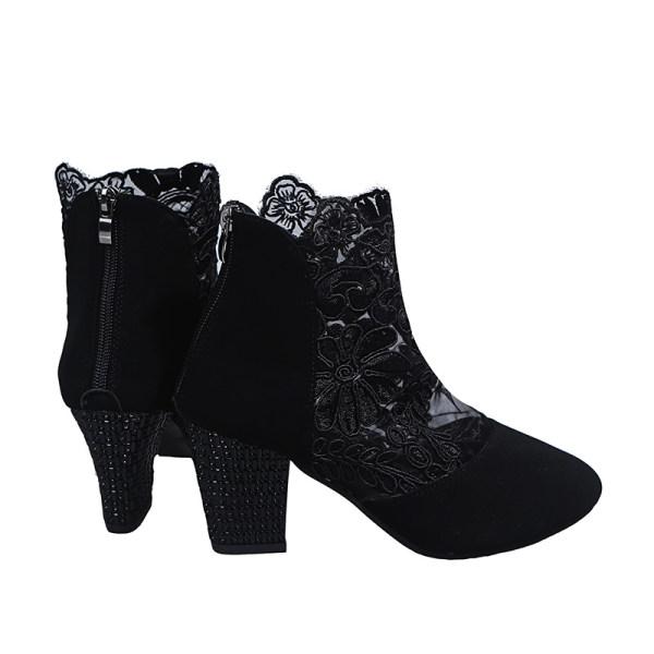 Women'S Lace Mesh High Heels 91553517