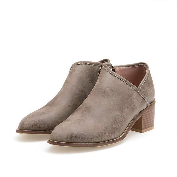 Women's Mid Heel Ankle Boots 13054738C