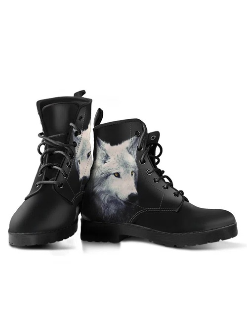 Casual Personality Wolf Martin Boots