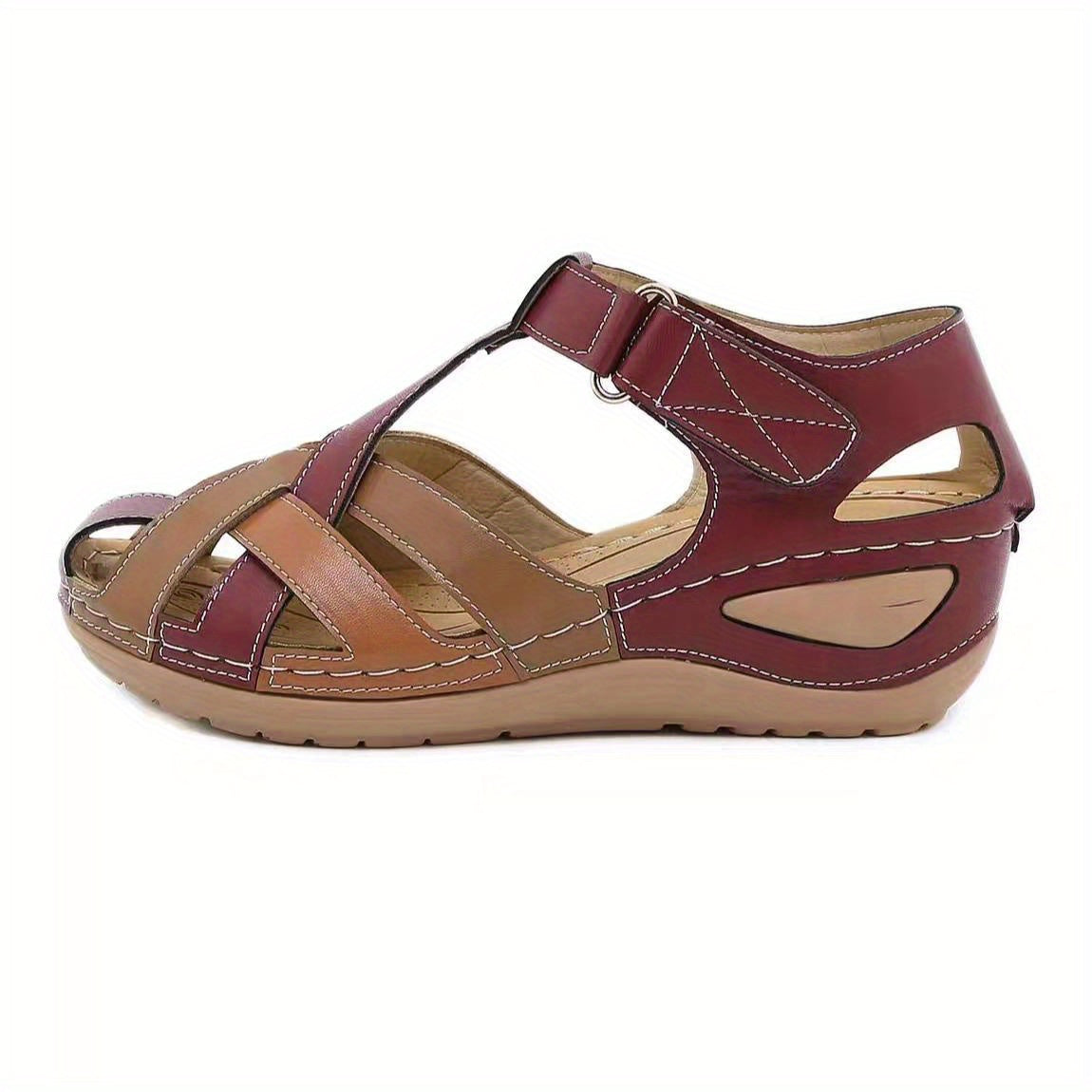 Women's Colorblock Wedge Sandals