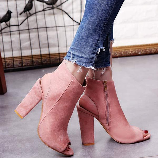 Women'S Chunky Heel High Heel Sandals 80267395C