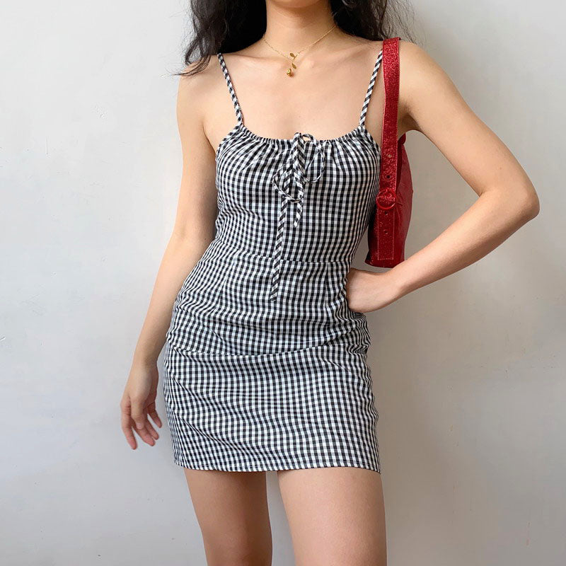 Versailles Gingham Mini Dress