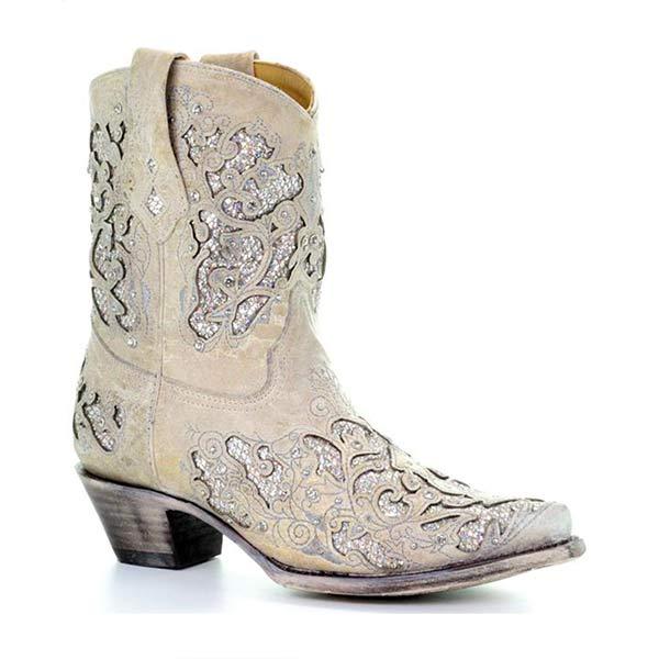 Women'S Embroidered Cutout High Heel Fashion Boots 74450280C