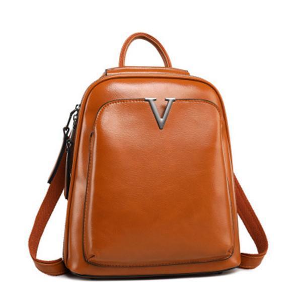 Casual  Cowhide Backpack Original Multi-functional Shoulder Bag