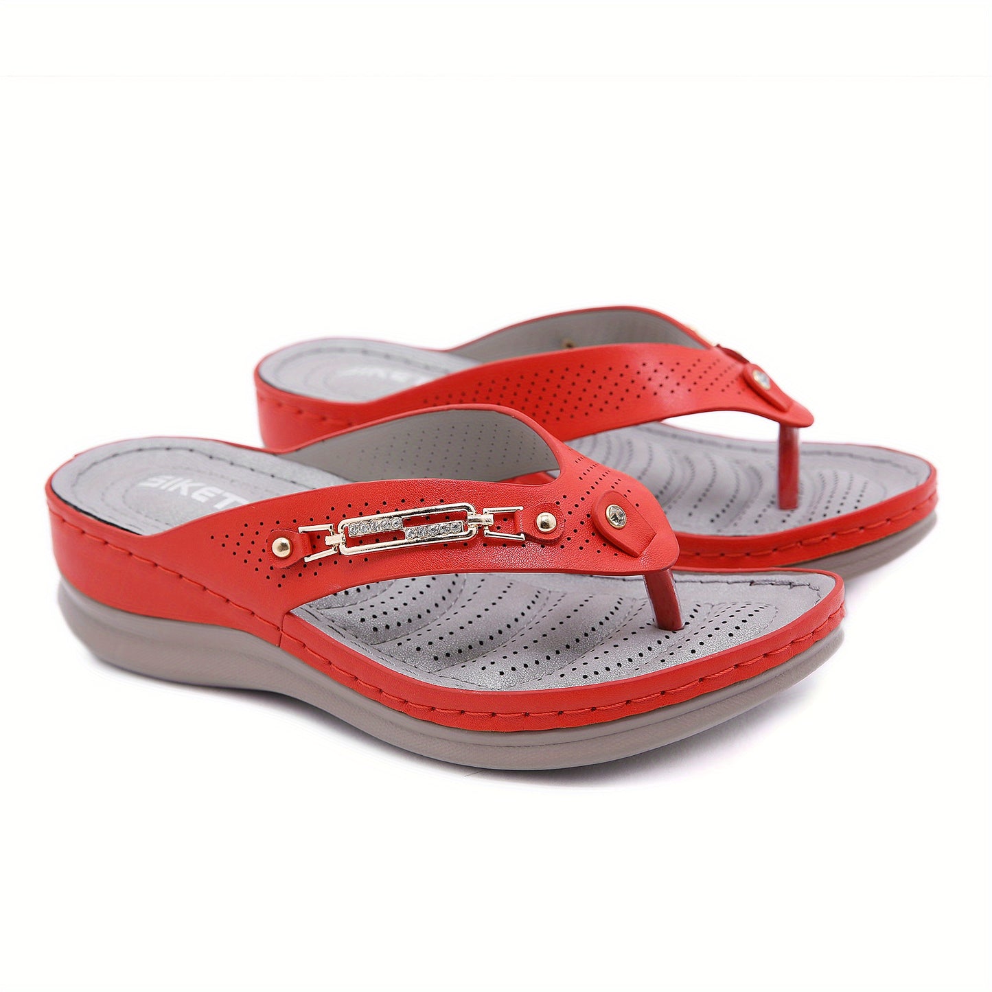 Stylish Women's Wedge Slides - Anti-Slip Platform Flip Flops