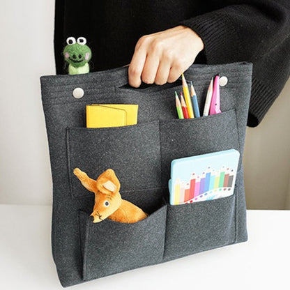 Bag in Bag Felt Casual Travel Multi-pockets Storage Bag Liner Package Cosmetic Bag