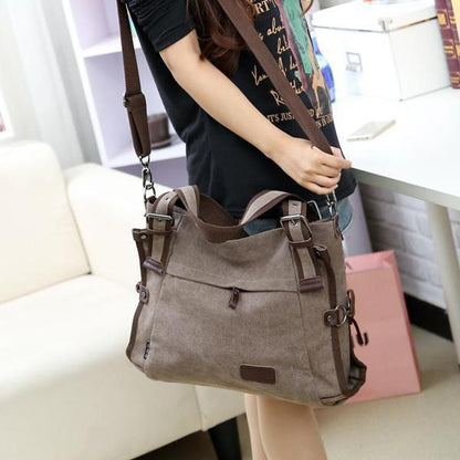Canvas Casual Shoulder Bag Crossbody Bag Travel Handbag