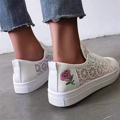 Women'S Flat Lace Fashion Casual Sneakers 22514786C