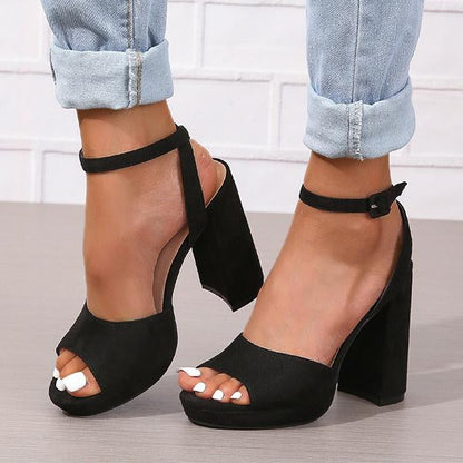 Women's Fashion Open Toe Platform High Heels 46238500C