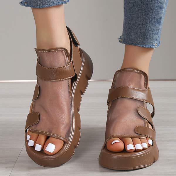 Women's Mesh Breathable Platform Sandals 26459716C