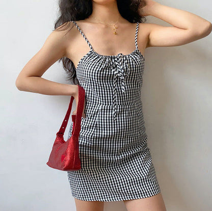 Versailles Gingham Mini Dress