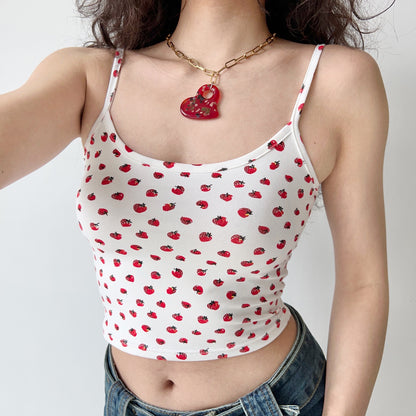 Strawberry Bite Crop Camisole