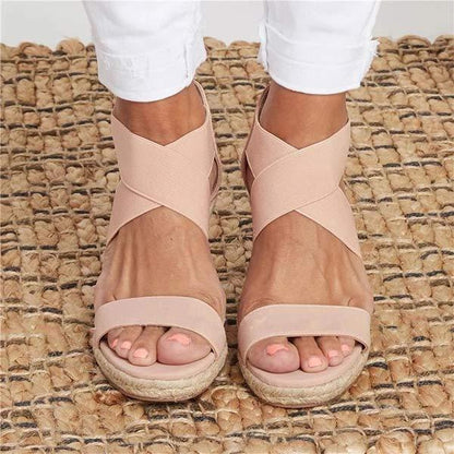 Women'S Open Toe Casual Wedges 38585070C