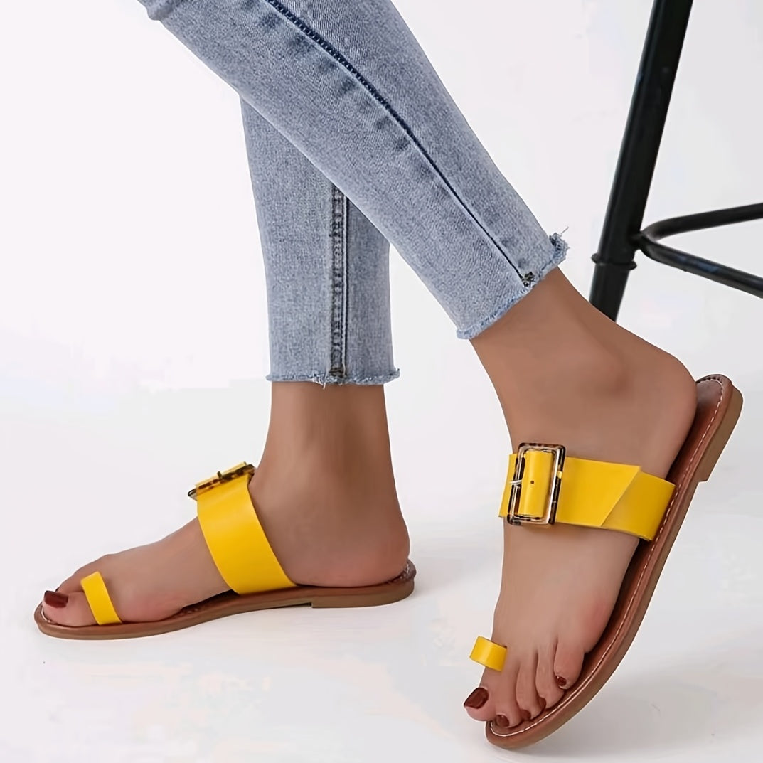 Women's Toe-Loop Flat Sandals